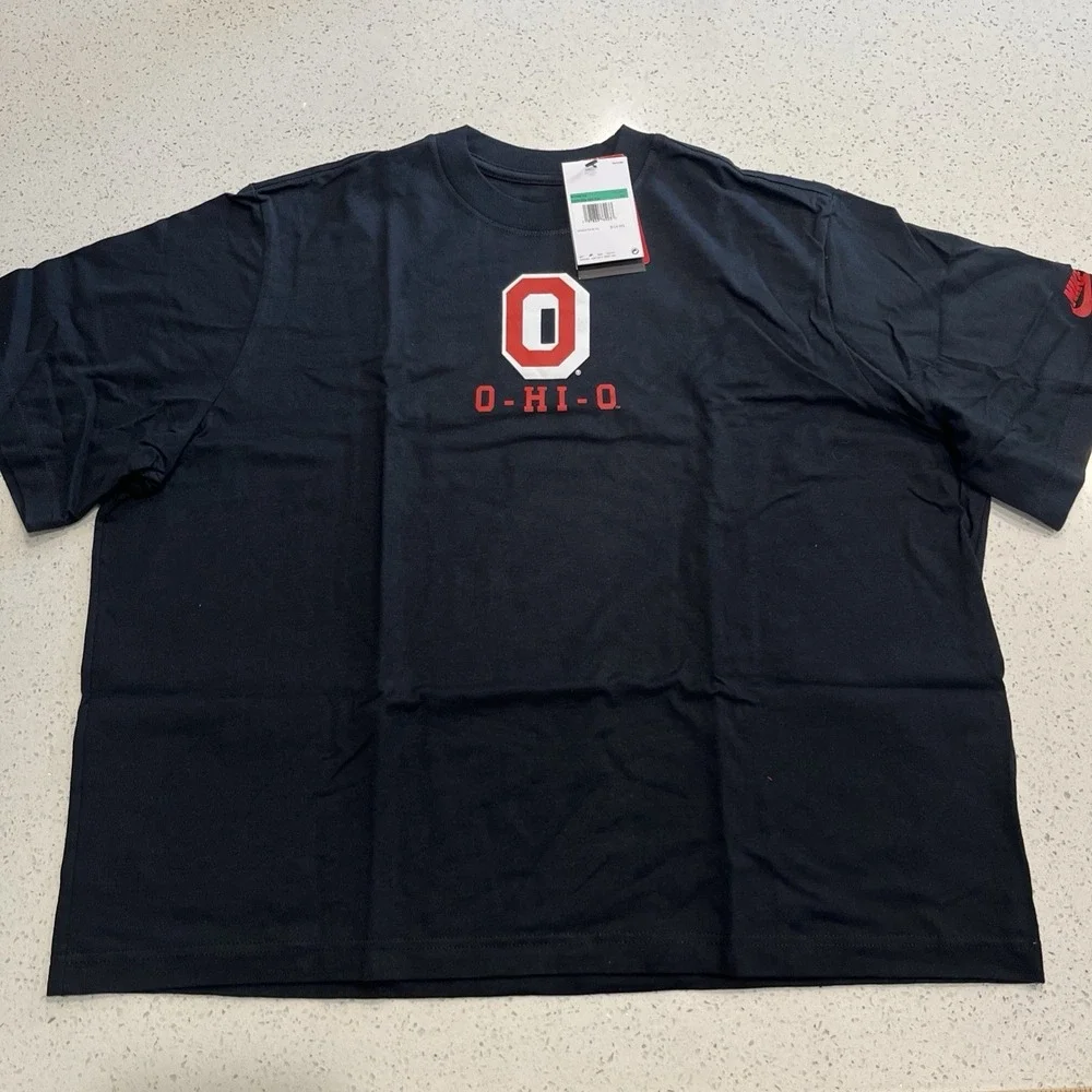 New Women's The Nike Tee Ohio State Buckeyes T-Shirt Sz XL NWT Black